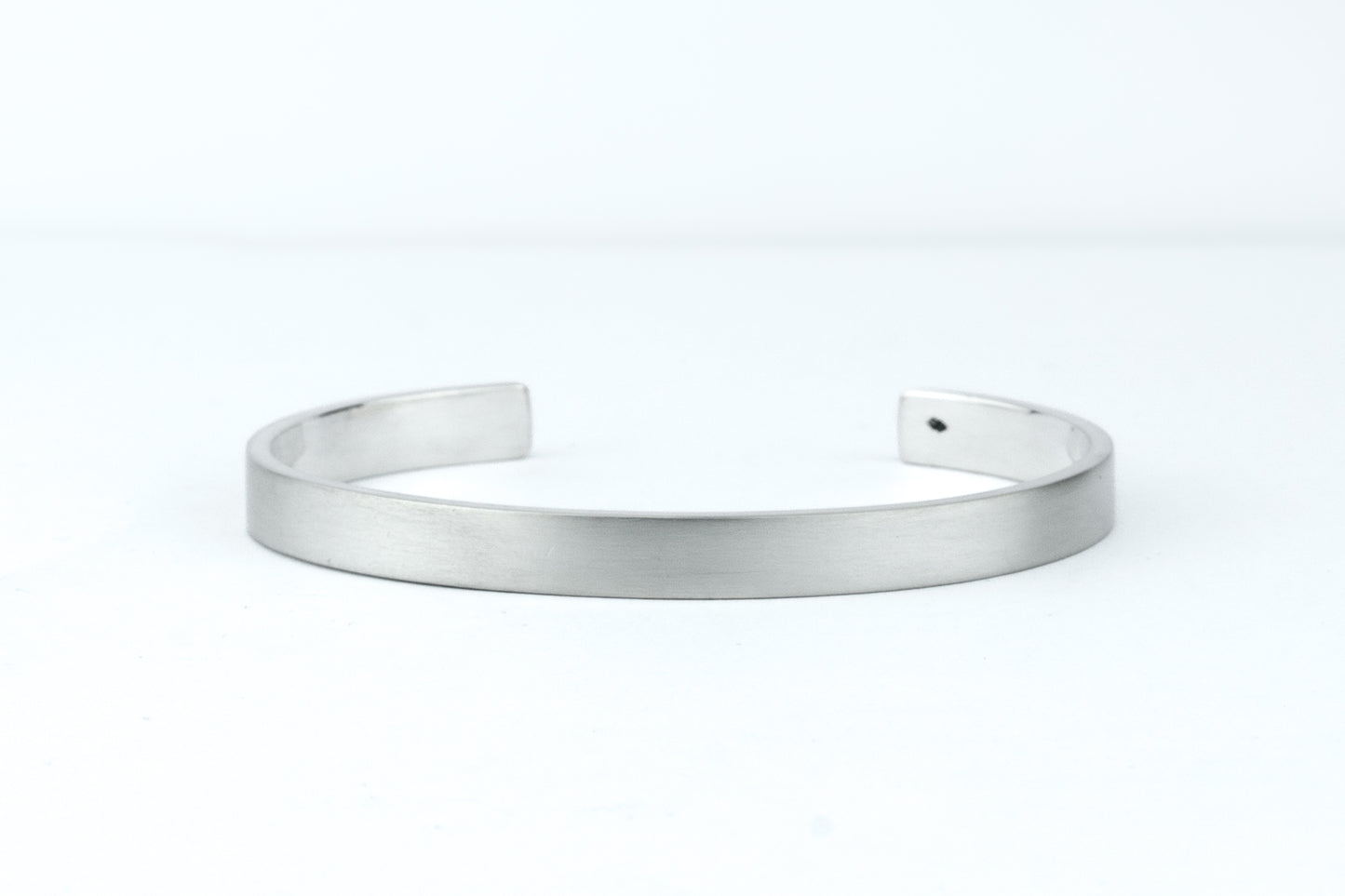 Bracelet argent 925 • 6mm • Finition brossée matte