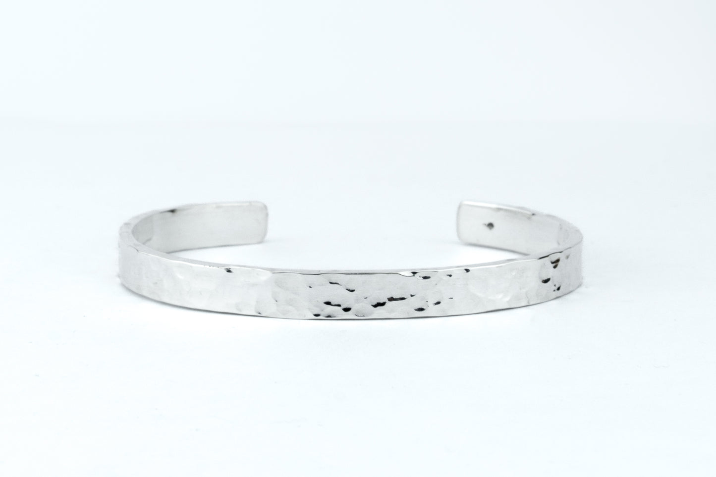 Bracelet argent 925 • 6mm • Finition martelée