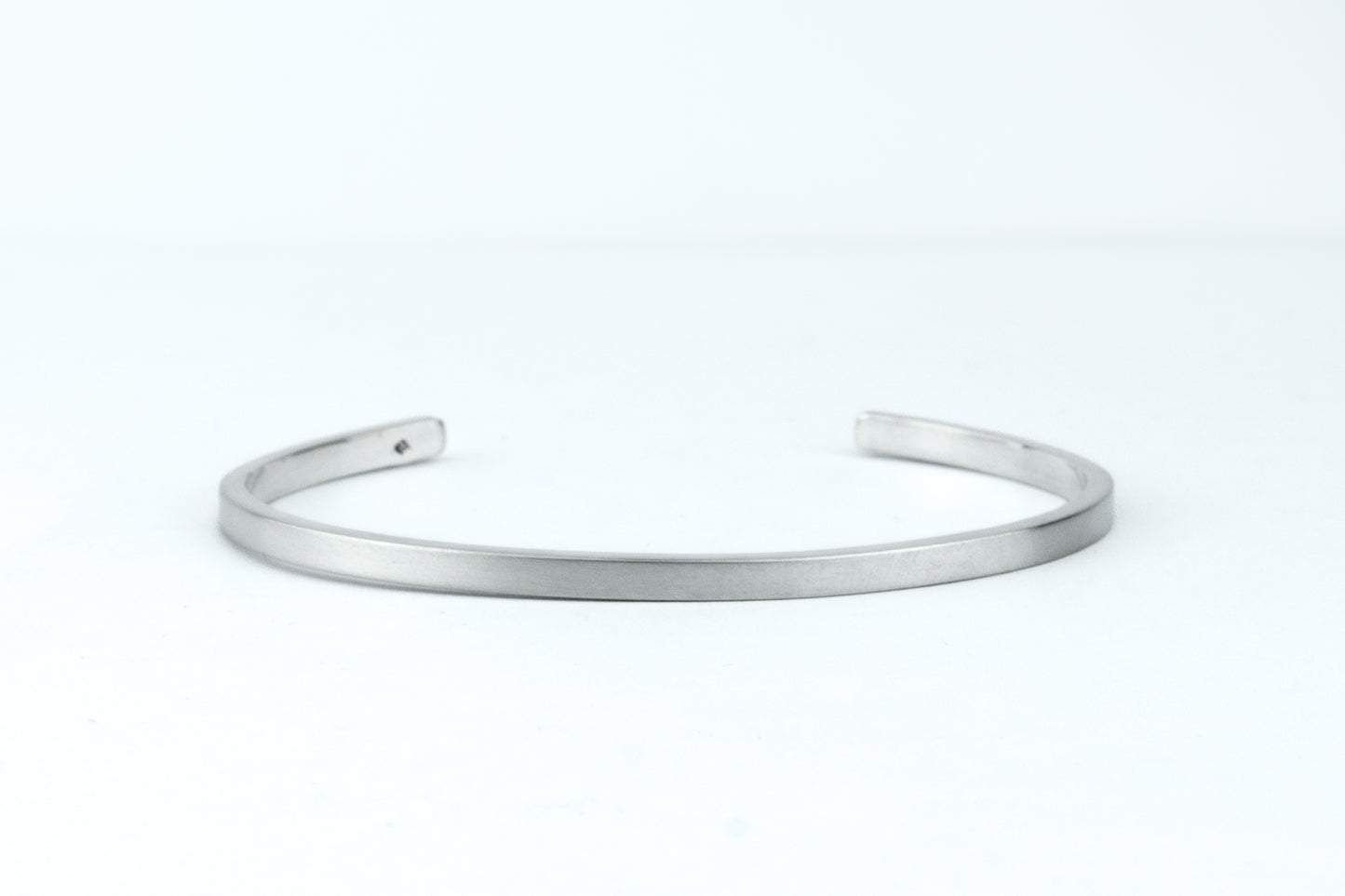 Bracelet en argent 925 • 3mm • Finition brossée matte