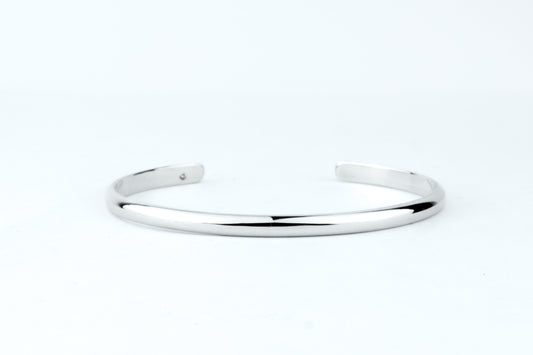 Bracelet argent 925 • Demi-jonc 4mm • Finition brillante