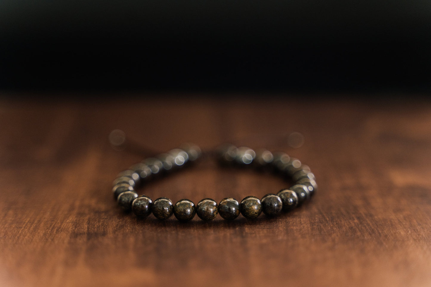 Bracelet 6mm • Bronzite & Hematite