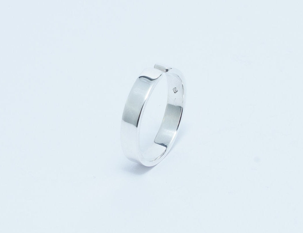 Bague en argent 925 finition brillante • Ajustable