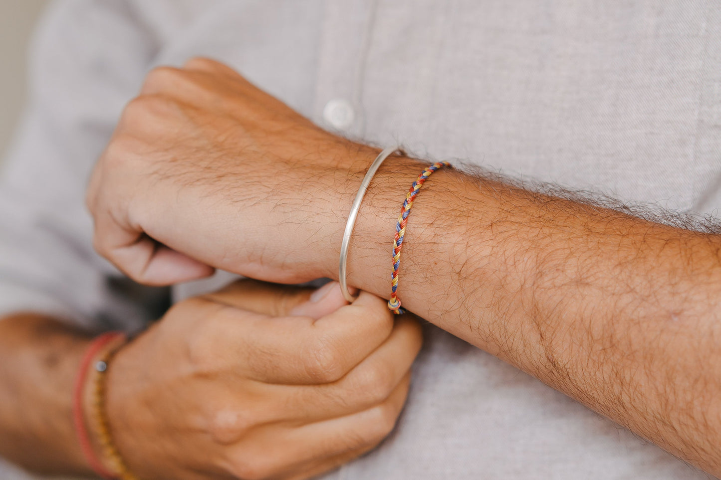 Bracelet argent 925 • Rond 2,5mm • Finition brossée matte